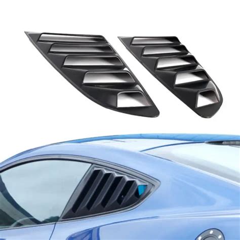 Rear Quarter Window Louvers Scoops Spoiler Car Tunning Panel Side Air