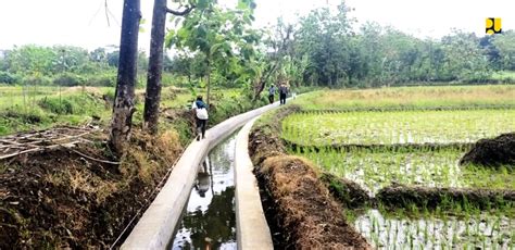 Kementerian Pupr Bangun Jaringan Irigasi Tersier Cileunya Lewat Pkt