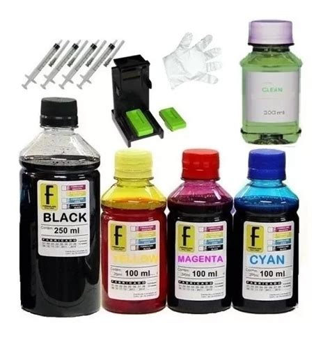 Ml Kit Tinta Recarga Compat Vel Cartuchos Impressora Hp Mercadolivre