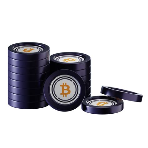 Wrapped Bitcoin Wbtc Coin Stacks Cryptocurrency D Render Illustration