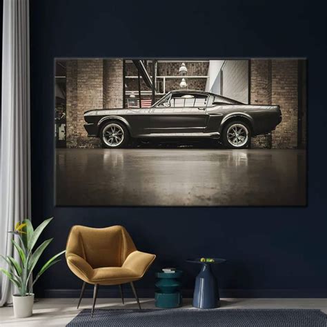 Vintage Car Art Canvas Car Wall Art American Car Wall Art