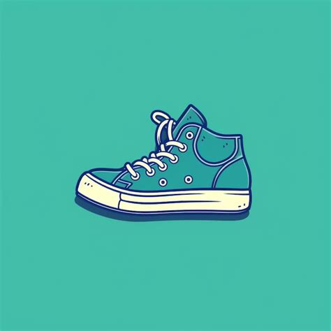Premium Ai Image Shoe Logo Vector Simple Flat Color