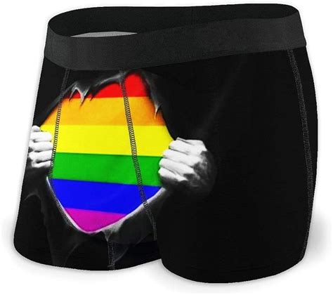 Amazon Pull Apart Gay Pride Rainbow LGBT Men S Boy S Soft Boxer Briefs Funny Exotic Sport