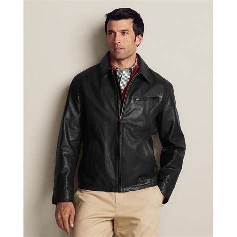 Eddie Bauer Men S Leather Journeyman Jackets Leather Jacket Classic Leather Jacket