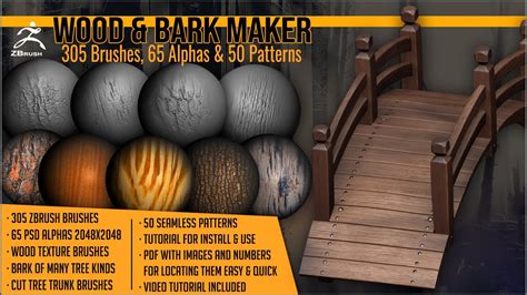 Sculpt And Paint Wood And Bark Inside Zbrush By Artistic Squad Youtube