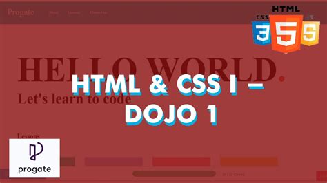 Latihan Html Css I Dojo Latihan Progate Youtube