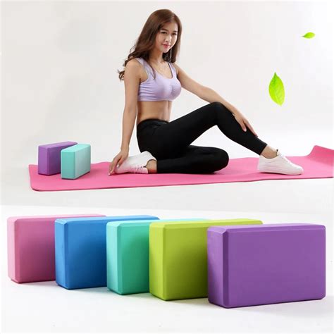 High Density Eva Yoga Blocks Foam Brick Pilates Sports Exercise Gym