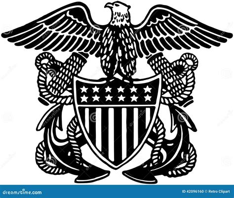 Navy Officer Crest Stock Vector Image 42096160