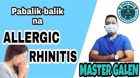 Gamot Sa Runny Nose O Allergic Rhinitis Youtube