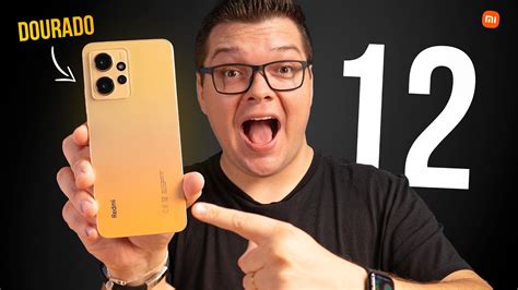 Chegou Redmi Note 12 Na COR Especial DOURADA Sunrise Gold Unboxing