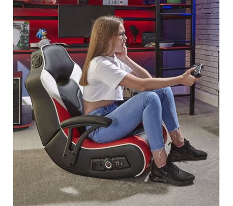 Buy X Rocker G Force 2 1 Floor Rocker Gaming Chair Black Red And White