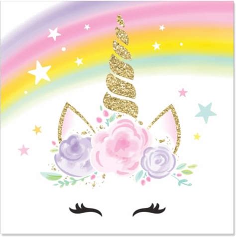 Rubies 620746 Dreamy Unicorn Lunch Napkins Pack Of 20 1 Kroger