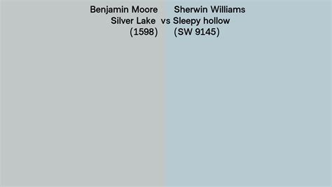 Benjamin Moore Silver Lake 1598 Vs Sherwin Williams Sleepy Hollow Sw