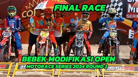 Sengit Duel Final Bebek Modifikasi Open Motorace Series Round