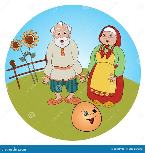 Fox And Kolobok. Fairy Tale Characters. Stock Photography | CartoonDealer.com #96010010