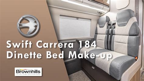 Swift Carrera 184 Dinette Bed Make Up Instructions YouTube