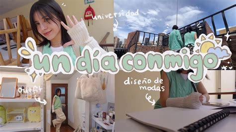 vlog día conmigo en la universidad estudiando diseño de modas