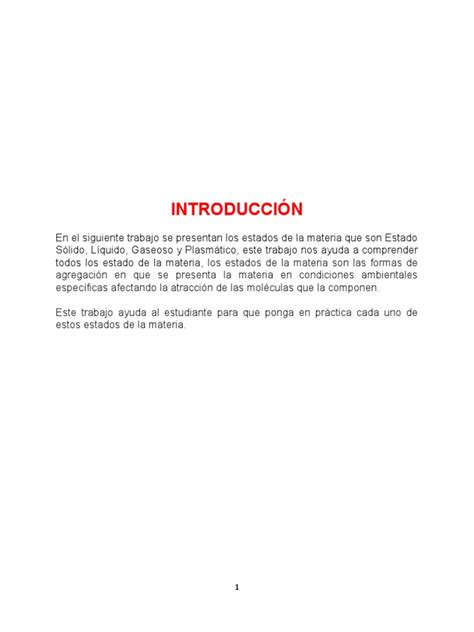 Estados De La Materia Pdf Gases Importar