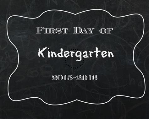 Celebrating The First Day Of School Free Chalkboard Printables