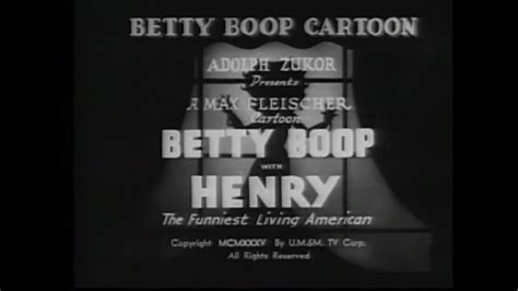 Betty Boop With Henry The Funniest Living American 1935 Original