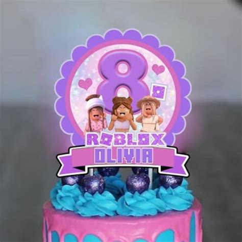 Roblox Girl Cake Digital Etsy