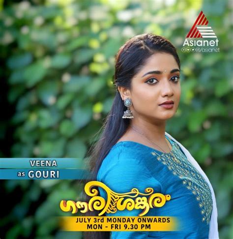 Gouri Shankaram Serial Cast Veena Harisanker Nisha Mathew