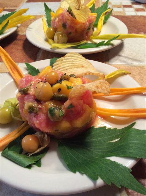 Marie est dans son assiette Tartare de thon et mangue exotico boréal