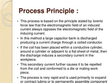 ELECTROHYDRAULIC FORMING AND ELECTROMAGNETIC FORMING