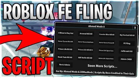 Roblox Fe Script Pack FE Fling Fe Scripts Fe Kill All Serversided