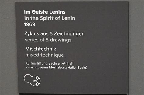 Im Geiste Lenins Frau Mit Fahnentuch Willi Sitte 1969