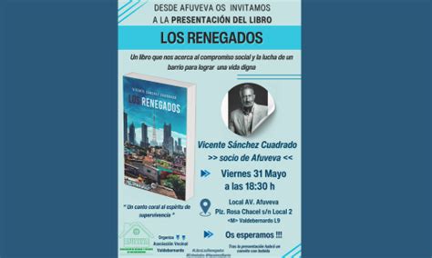 Presentación del libro LOS RENEGADOS en Afuveva Valdebernardo