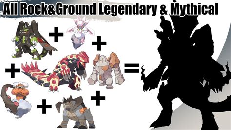 All Rock And Ground Legendary And Mythical Pokémon Fusion From Kanto To