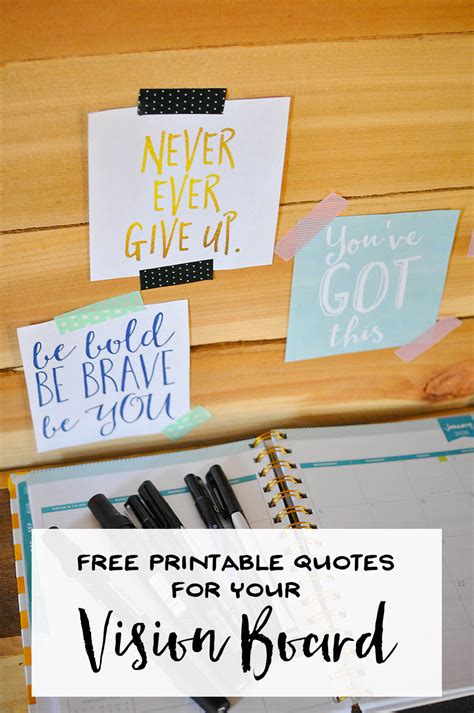 Free Printable Quotes For A Vision Board Our Handcrafted Life