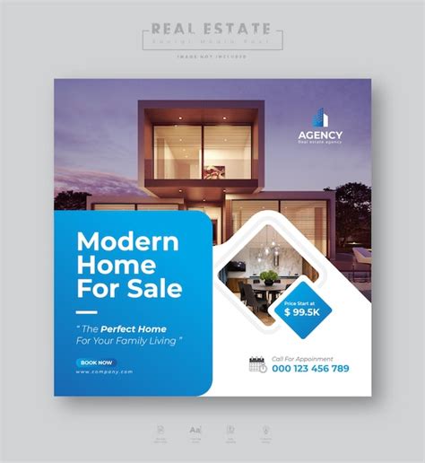 Premium Vector Real Estate House Property Or Home Sale Social Media