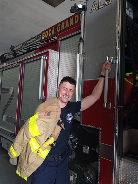 IN THE SPOTLIGHT New At The Boca Grande Fire Department Gavin Morley