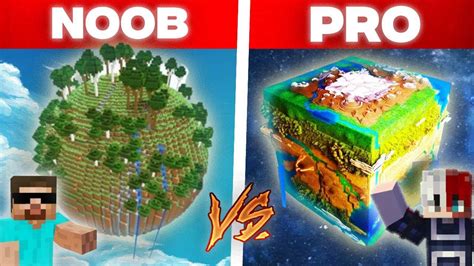 Noob Vs Pro Illegal Planets Build Battle Minecraft Youtube