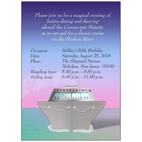 Cruise Invitation Template
