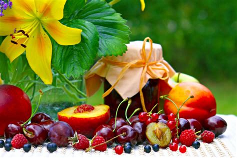 Fruits Jam And Flowers Jigsaw Puzzle In Fruits Veggies Puzzles On