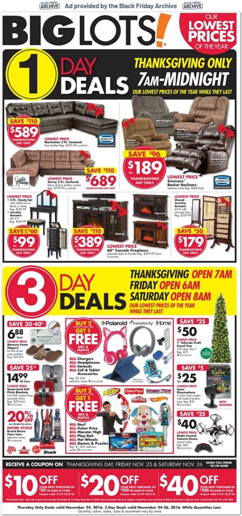 Big Lots Black Friday Ad Black Friday Archive