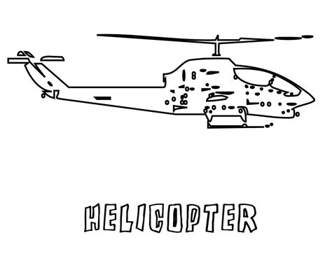 Free Printable Helicopter Coloring Pages For Kids