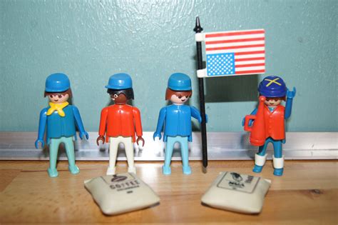 Playmobil Vintage Usa Yankees Civil War Fahne Western Kavallerie Wild