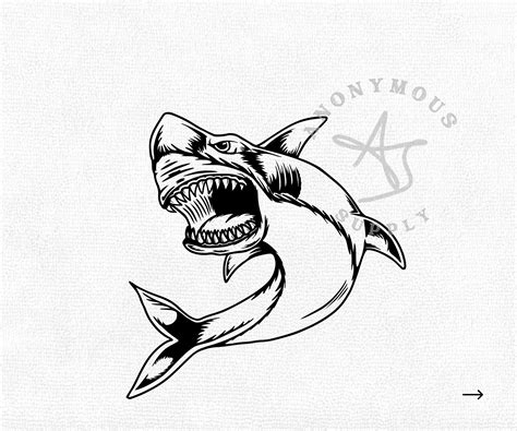 Shark Svg Jaws Svg Marine Svg Whale Svg Shark Tooth Fish Etsy Ireland