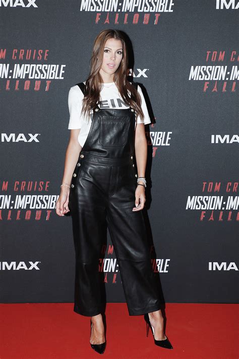 Iris Mittenaere Attends Mission Impossible Fallout Premiere Leather