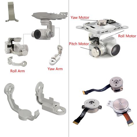 Original Dji Phantom 44 Pro Part Gimbal Yaw Roll Pitch Armmotor Gimbal Camera R P Y Bracket