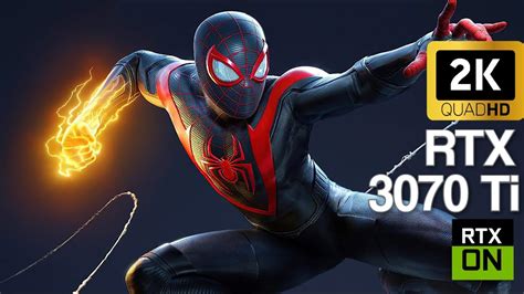 Marvel S Spider Man Miles Morales RTX 3070 Ti RYZEN 5 5600X 2K RAY