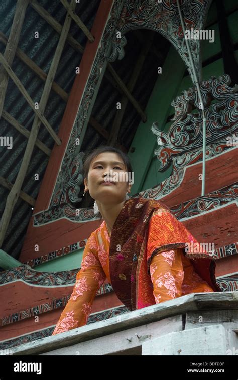 Batak Girl In Traditional Costume Stock Photo Alamy