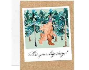 Funny Birthday Card Bigfoot Greeting Card Funny Sasquatch Card Silly