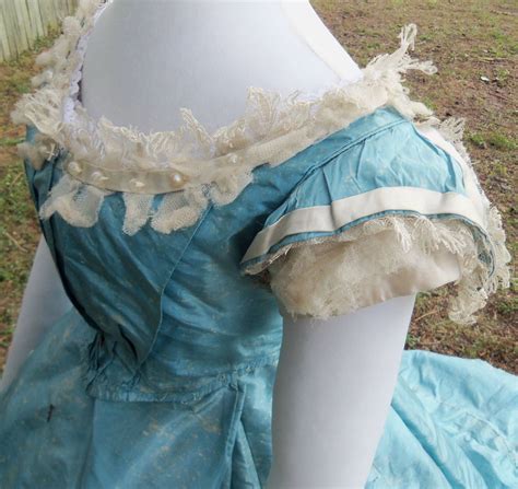 Original Civil War Era Ball Gown C 1865 Ebay