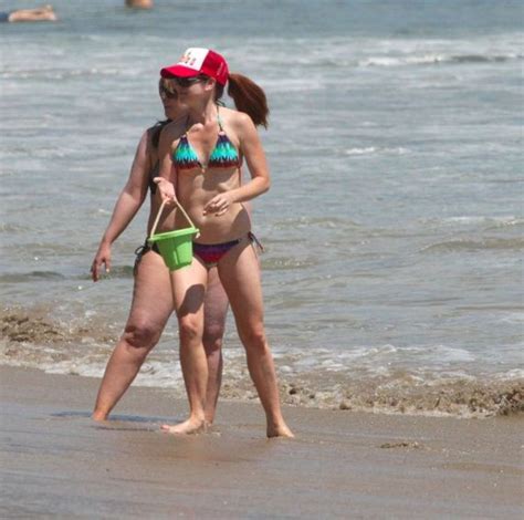 Alyson Hannigan Wearing Bikini Malibu Beach 12thBlog