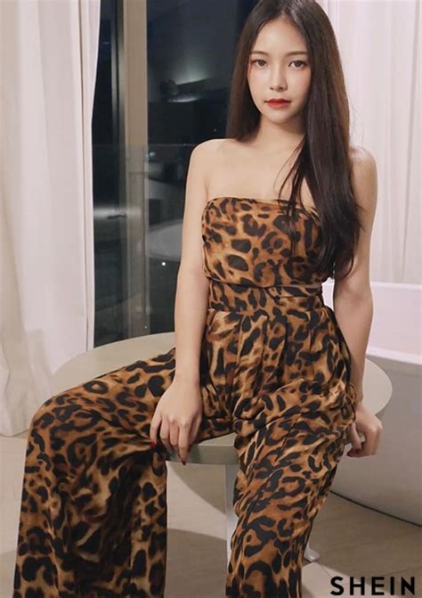 Love Lemonade Leopard Tie Front Tube Top Wide Leg Pants Set Shein Usa